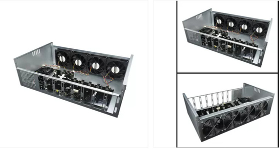 Estrazione mineraria Rig Machine, estrazione mineraria Rig Frame di BTC ETH di AMD A68 8 Gpu